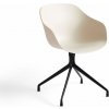 HAY Stolička AAC 220 Black Powder Coated Alu Swivel, Melange cream