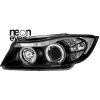 predné svetlá BMW 3 E90/E91 CCFL Angel Eyes čierne