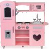 Ecotoys dřevěná kuchyňka pro dívky růžová