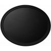 Cambro Oválna protišmyková servírovacia tácka Camtread čierna 685x560xH32mm