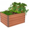 Vyvýšený záhon G21 Daisy 100 x 80 x 52 cm, plechový, hnedý (GB-080-52-GWW)
