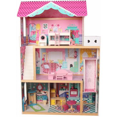 Wiky Drevený domček pre bábiky Barbie 82x30x110 cm od 104,13 € - Heureka.sk