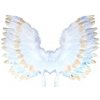 RAPPA Krídla anjelská s perím bielo-zlatá