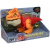 Dinosaurus s efektmi červený 26,5x11x13 cm (W049583)