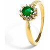 Blink-Blink Diamantový prsteň so Smaragdom 2212ZSG