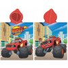 Carbotex Dětské pončo 55 x 110 cm Plamínek a čtyřkoláci Monster Truck