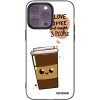Picasee silikónový čierny obal pre Apple iPhone 14 Pro Max - Cute coffee