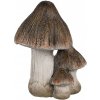 Clayre & Eef Béžovo-hnědá keramická dekorace houby Mushroom 10*8*13 cm
