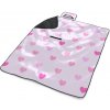 Sablio Plážová deka Ružové srdce: 200x140 cm