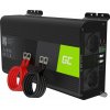 GREEN CELL Menič napätia PRO 12V na 230V 1000W/2000W Čistá sínusoida