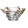 Krištáľová miska Flamon soft zlato 29,5 cm