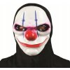 Maska na tvár Wicked Costumes čierny klaun