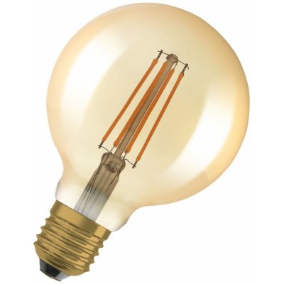 Osram Sada LED žiaroviek globe Vintage, 6,5 W, 725 lm, teplá biela, E27, 2 ks