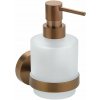 Sapho Sapho, X-ROUND COPPER dávkovač mydla 200ml, mliečne sklo, medená matná, XR103PG