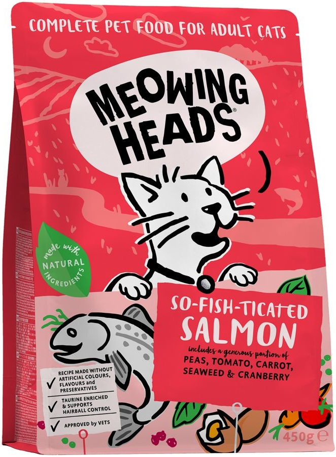 MEOWING HEADS So-fish-ticated Salmon 450 g