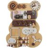 Activity Board Montessori Medvedík Baby Mix béžový