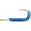 Pneumatics & Hydraulics Spirálová hadice PU s rychlospojky 6/4 mm - délka 9 m