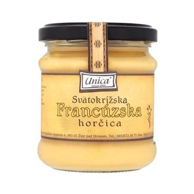 Unica Svätokrížska francúzska horčica 190 g od 1,19 € - Heureka.sk