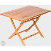 FaKOPA s. r. o. VASCO - skladací stôl z teaku obdélnikový 120 x 80 cm, teak