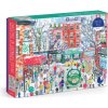 Michael Storrings Christmas in Greenwich Village 1000 Piece Puzzle