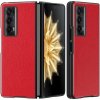 Kožený kryt Litchi Shockproof na Honor Magic V2 - Červená