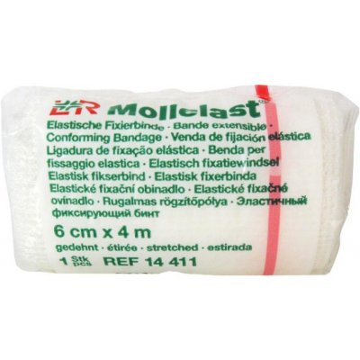 Mollelast 6 cm x 4 m obväz elastický fixačný jednotlivo balený 1 ks od 0,56  € - Heureka.sk