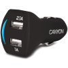 Canyon CNE-CCA22SB duálna USB auto-nabíjačka, 2.1A, čierna