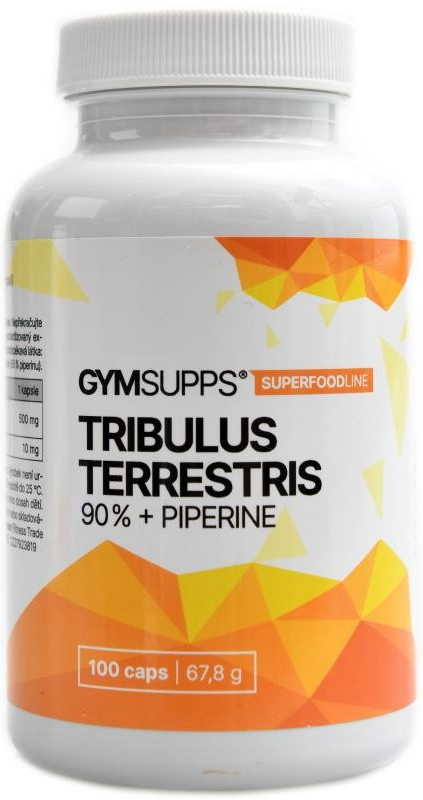 GymSupps Tribulus Terrestris 90% + Piperine 100 kapslí