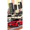 Dimex fototapeta Červené auto S-432 | 110 x 220 cm (Vliesová fototapeta | lepidlo zdarma)