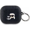 Karl Lagerfeld PU Embossed Karl and Choupette Heads Puzdro pre AirPods 3 Black
