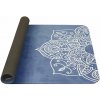 YATE Yoga Mat přírodní guma - vzor H 4 mm - modrá
