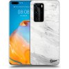 Picasee silikónový prehľadný obal pre Huawei P40 Pro - White marble