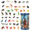 Figúrky – morské, divoké a hospodárske zvieratá, dinosaury, súprava mix, 48 kusov