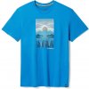 Smartwool CHASING MOUNTAINS GRAPHICS TEE lagúna blue