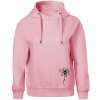 Kopretina - dole na výšku - Oversized mikina dámská Moon - kratšia + širšia - 2XL ( Ružová )
