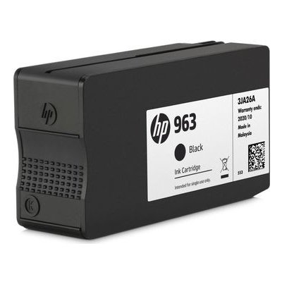 HP 963 originálny cartridge čierna / pre HP OfficeJet Pro 9010 amp; 9013 amp; 9020 amp; 9023 / 1.000 strán (3JA26AE)