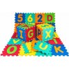 Puzzle farebná podložka s číslami a písmenami