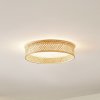 Lindby LED stropné svietidlo Eilif, bambus, Ø 40 cm - 10031193