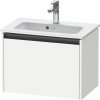 DURAVIT Ketho 2 závesná skrinka pod umývadlo Compact, 1 zásuvka, 610 x 390 x 440 mm, biela matná, K25055018180000