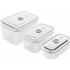 ZWILLING Vákuové dózy na potraviny FRESH & SAVE, sada 3 ks, biela, plast