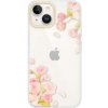 AppleKing transparentný kryt so vzorom kvetín pre iPhone 14 - begónia - možnosť vrátiť tovar ZADARMO do 30tich dní
