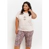 TARO Dámske pyžamo Chrissy3362 ss51-sv.marhuľová 2XL