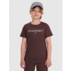 4F detské tričko hnedé bavlna veľkosť 122