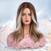 Svetlohnedá parochňa Jessica s blond melírom