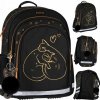 Školský ruksak s viacerými priehradkami Starpak čierny, odtiene žltej a zlatej 23 l