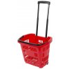 Košík Racks Shopper 460x355x420 mm, nákupný, teleskopická rúčka, s kolieskami