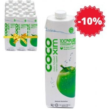 Cocoxim Kokosová voda 100 % Pure 12 x 1 l