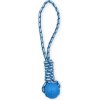 PET NOVA lopta na lane pre psa s mätovou príchuťou 40 cm modrý