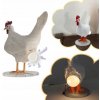 Lampička Kura Bláznivá Sliepka Znášajúca Vajcia na USB Lampa Smiešny Darček