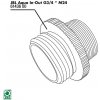 JBL Aqua In-Out Metall Adapter G3/4 M24